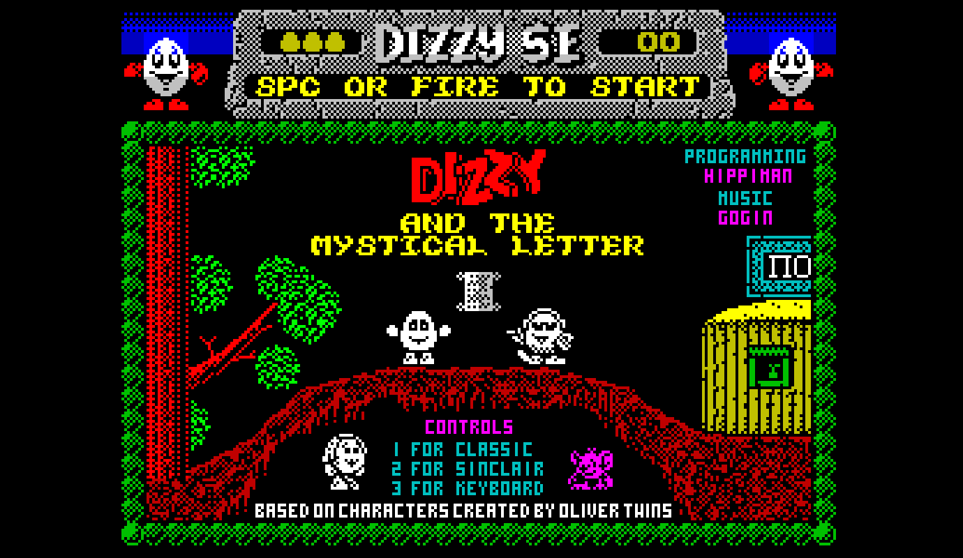 Dizzy and the Mystical Letter — первая новая игра про Диззи на ZX Spectrum  за последние 17 лет