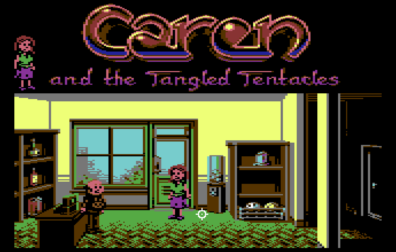 Красивый квест Caren and the Tangled Tentacles для C64 ещё немного похорошел