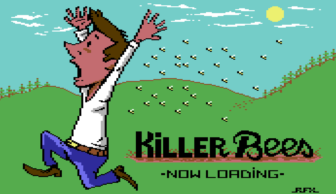 Пчёлы-убийцы в Killer Bees — новой игре для Commodore 64