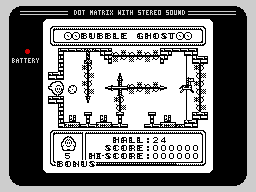 Bubble Ghost — головоломка про привидение и мыльный пузырь для ZX Spectrum и Amstrad CPC