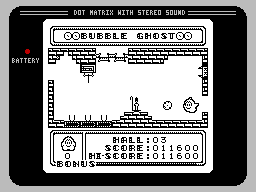 Bubble Ghost — головоломка про привидение и мыльный пузырь для ZX Spectrum и Amstrad CPC