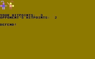 Knight Fight — дуэль рыцарей для Commodore 64