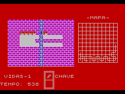 Ognom — старая бродилка по лабиринту на Бейсике для ZX Spectrum