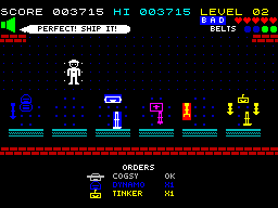 Robo Shift — аркада про сборку роботов для ZX Spectrum