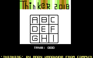 Аддиктивная головоломка Thinker 2018 для Commodore 64