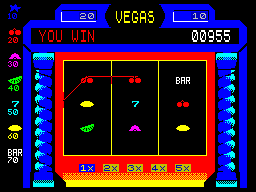 Vegas Slot — простенькая слот-машина для ZX Spectrum