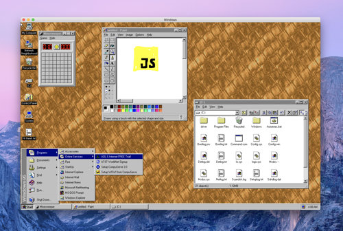 Windows 95 портирована на современные операционные системы