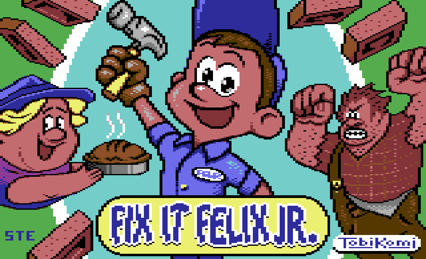 Fix-It Felix Jr. для Commodore 64 вышла в свет и выглядит отлично.