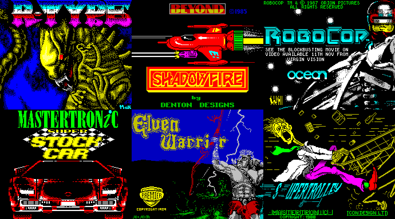 Игры для ZX Spectrum с музыкой и звуками от Amstard CPC, MSX и Atari ST.  Часть 5