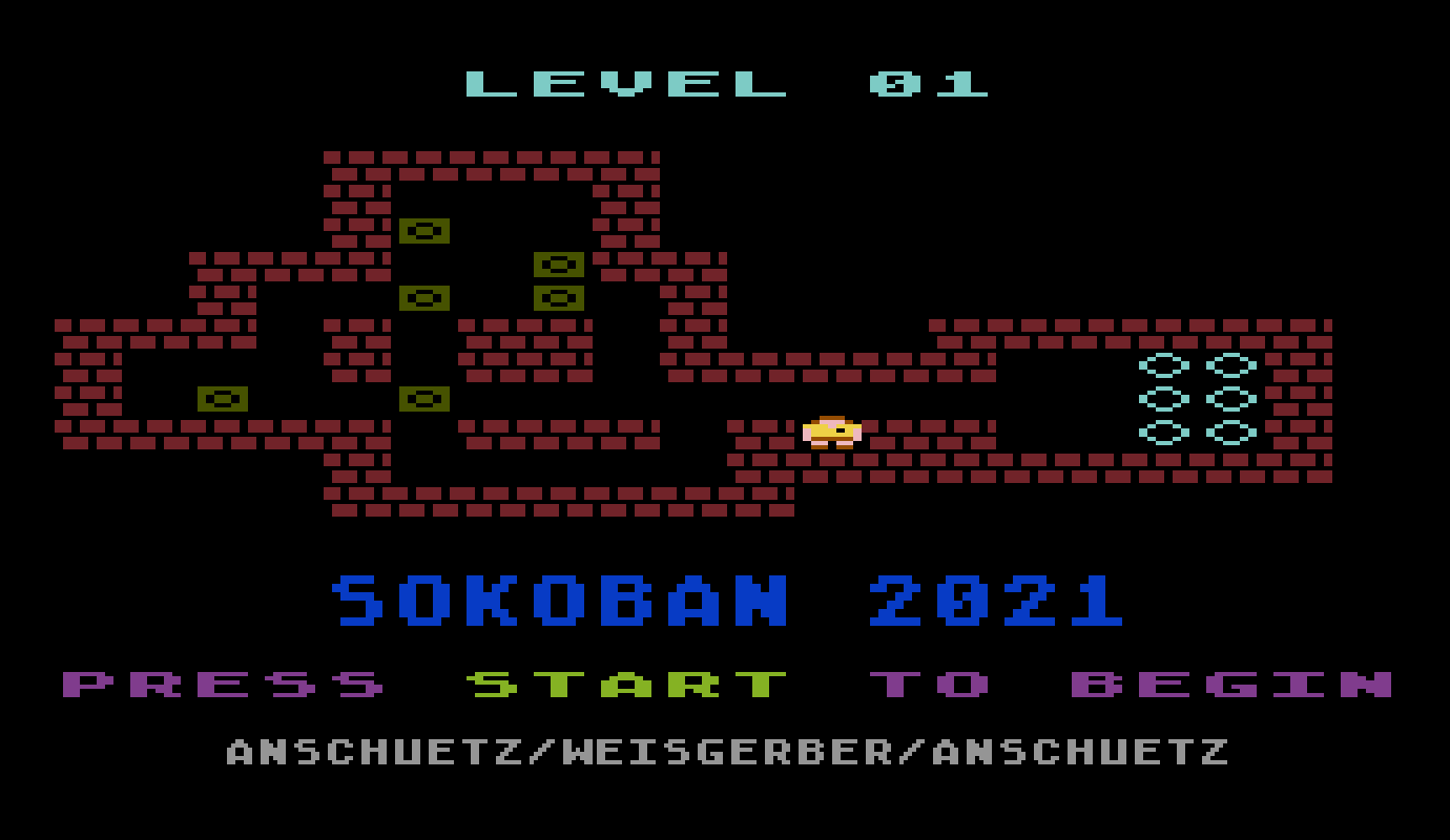 Sokoban 2021 — новая головоломка для Atari 8-bit