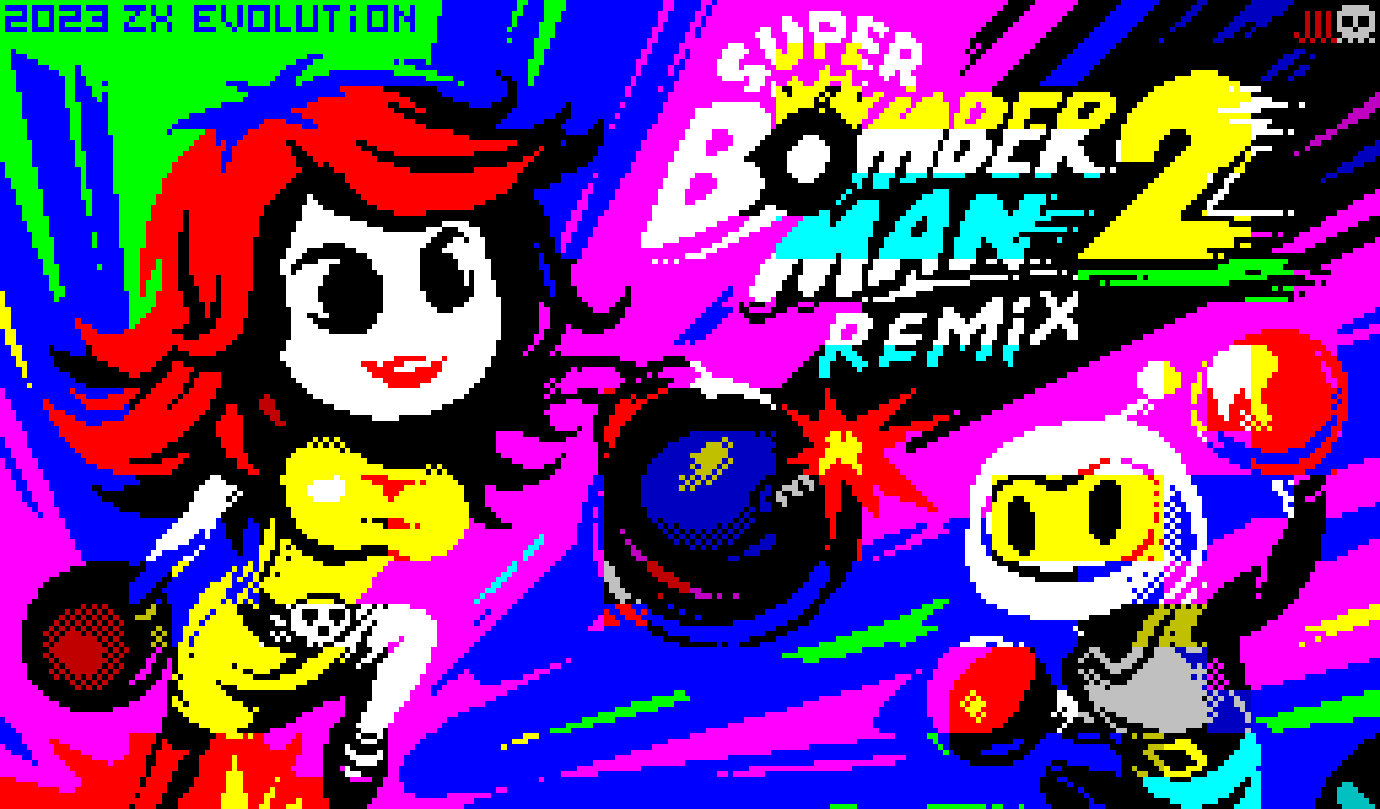 Super Bomberman 2 Remix — отличная версия классической игры для ZX Spectrum.