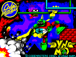 Заставка Captain Dynamo для ZX Spectrum