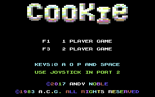 Классическая игра Cookie вышла на Commodore 64